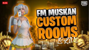 UC CUSTOM ROOMS ON LIVE PUBGMOBILE - FM MUSKAN GAMING