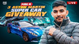 3X Aston Martin Super Car Giveaway | 🔥 PUBG MOBILE Live 🔥