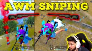 AWM Sniping Gameplay - Back to Back Snipe or WOT #rajgaming #pubgmobile