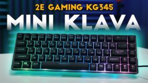CS GO, PUBG, video montaj va dizaynerlar uchun mini klaviatura 2E gaming KG345 video obzor