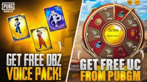 Get Free UC From Pubg | Free UC Event | Free DBZ Voice Pack |PUBGM