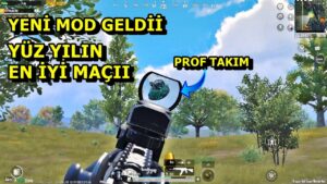 YENİ MOD GELDİ YÜZ YILIN EN İYİ MAÇI ! PROF TAKIMLA KARŞILAŞTIM ONE MAN SQUAD PUBG MOBİLE