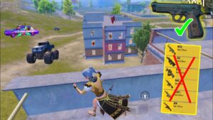 30 Kills😱PISTOL ONLY Challenge🔥Solo Vs Squads | PUBG Mobileo