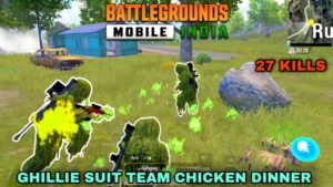 BGMI | "27 KILLS" GHILLI SUIT TEAM INTENSE MATCH CHICKEN DINNER
