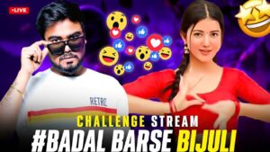 BGMI CHALLANGE STREAM || BADAL BARSA BIJULI