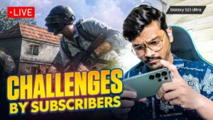 BGMI LIVE | CHALLENGES BY SUBSCRIBERS  #PlayGalaxy