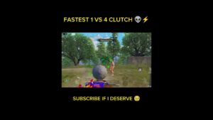 Fastest 1 vs 4 clutch 😈 !  #bgmi #gaming #pubg #viral