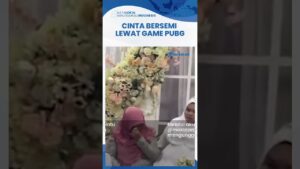 Cinta Bersemi Lewat Game PUBG, Gadis & Pemuda Ini Nikah, Pengantin Wanita Gendong Suami saat Foto