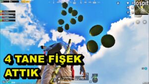 4 TANE FİŞEK ATTIK ! ORTALIK KARIŞTI PUBG MOBİLE