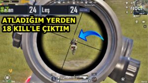 ATLADIĞIM YERDEN 18 KILLE ÇIKTIM MÜTHİŞ MAÇ ! SOLO VS SQUAD PUBG MOBİLE