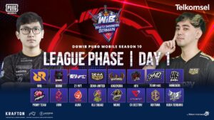 🔴DGWIB PUBG MOBILE SEASON 10 - LEAGUE PHASE DAY 1