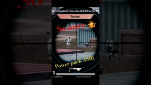 so sorry power pack amr sniper #pubg #pubgmobile #gameplay #gaming #bgmi #bgmishorts #shots #games