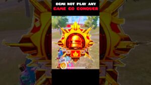 BGMI NOT PLAY ANY GAME GO CONQUER 😱 - #shorts #bgmi #pubg