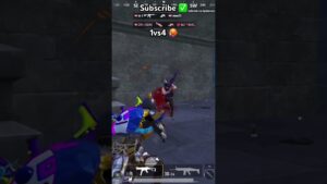 1vs4 🥵 PUBG MOBILE #pubgm #keşfet #youtube #pubgmobile #gaming #pubg #shortvideo #1vs4 #shorts