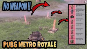 I ENTERED THE GAME UNARMED - RED EVERYWHERE - PUBG METRO ROYALE