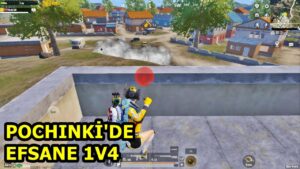 POCHINKİ'DE EFSANE 1VS4 SOLO VS SQUAD PUBG MOBİLE