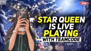 PUBG LITE LIVE WITH STAR QUEEN  ||  HAYE THANDI 🥶 BUT HOT GAME || JOIN WITH TEAMCODE ||#starqueenyt