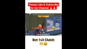 Pubg 1v3 Bot clutch 😁😂 #1v3 clutch bgmi #pubgmobile #bgmi #pubg #gaming #shorts #trending #mrvalak