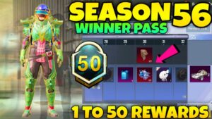 Pubg Lite Season 56 Winner Pass | 1 To 50 Rewards 😍| Season 56 Winner Pass Pubg Lite || Season 56 Wp