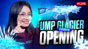 UMP45 GLACIER CRATE OPENING | BGMI LIVE WITH FACECAM #bgmilive #girlgamer #pubgmobile
