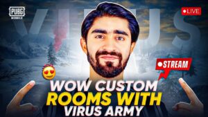 😍 WOW Custom Room With Virus Army 🔥 | PUBG MOBILE
