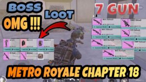 7 WEAPONS IN ONE GAME - I SCATTERED EVERYTHING - PUBG METRO ROYALE CHAPTER 18
