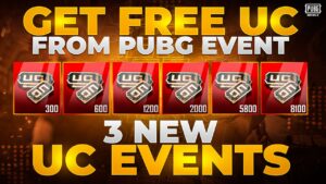 Get Free UC From Pubg Mobile Event | 3 new UC Event | PUBGM
