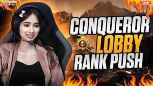 LIVE CONQUEROR LOBBY🔥FULL SCREEN STREAM😱 BGMI LIVE #bgmilive #girlgamer #pubgmobile
