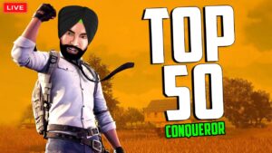 TOP 50 CONQUEROR SOON : BGMI LIVE | GTXPREET PUBG LIVE