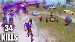 34 KİLLS SOLO vs SQUAD IS HARD 🥵 MY RISKY GAME TODAY | pubg mobile A7,A8,J2,J3,J4,J5,J6,J7,XS