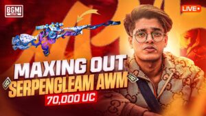 70,000 UC SERPENGLEAM AWM OPENING | JONATHAN IS BACK | BGMI
