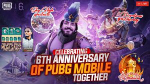 AJJ PUBG MOBILE 6TH ANIVERSARY BIGGEST MEGA SALE 2024 5 RP GIVEAWAYS TIKTOKERS & HARD CONQUERE LOBBY