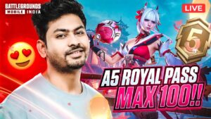 🔴BGMI NEW A5 ROYAL PASS MAXING 100 | CONQUEROR TOP 100 LOBBY RANK PUSH