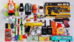 Latest Collection of Toys😱Pubg Gun, Pubg Stunt Car, Car Game, Police Gun, Walkie Talkie, Pencil Box