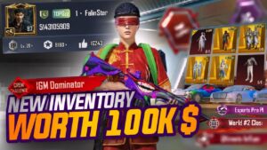 My New Dominator Account Inventory Video 😱 Worth 100k$? | FalinStar Gaming | PUBG MOBILE