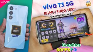 Vivo T3 5G Bgmi Pubg Test | vivo T3 5g Bgmi Gaming Graphics Test, FPS Gyro, Battery Drain Test