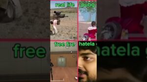 free fire and pubg game real life 😎,#shots #virla