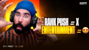 CONQUEROR TOP 100 : BGMI LIVE | GTXPREET PUBG LIVE