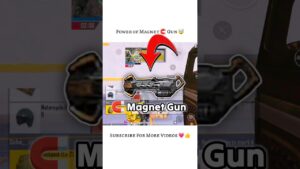 Fower of Magnet Gun⁉️ in bgmi ☠️🤯 #bgmi #pubgmobile #pubg #shorts #viral #gaming #scout