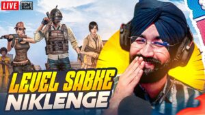 LEVEL SABKE NIKLENGE | GTXPREET PUBG LIVE