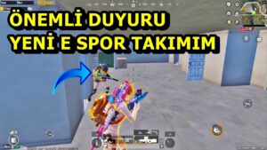 ÖNEMLİ AÇIKLAMA İŞTE YENİ E SPOR TAKIMIM ! BATUR GAME  SOLO SQUAD PUBG MOBİLE